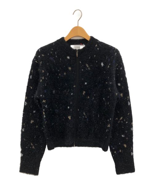 MURRAL（ミューラル）MURRAL (ミューラル) Twinkle knit cardigan ブラック サイズ:Fの古着・服飾アイテム