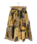 Ameriアメリ）の古着「EMILIE TUCK FLARED SKIRT」｜ベージュ