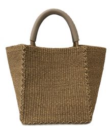 UNITED ARROWS（ユナイテッドアローズ）の古着「MET ABACA スクエア トートバッグ」｜ベージュ