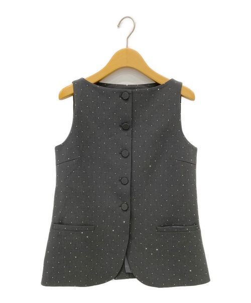 Bibiy.（ビビィ）Bibiy. (ビビィ) JEWEL VEST グレー サイズ:Fの古着・服飾アイテム