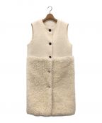 Gypsohilaジプソフィア）の古着「Wool Mohair Teddy Vest」｜オフホワイト