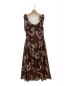 Her lip to（ハーリップトゥ）の古着「Sunflower-Printed Midi Dress」｜ブラウン