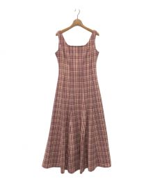 HER LIP TO（ハーリップトゥ）の古着「Paddington Long Dress」｜ピンク