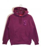 SUPREMEシュプリーム）の古着「17AW / Tonal S Logo Hooded Sweatshirt」｜パープル