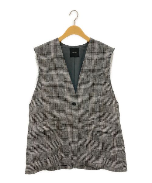 Spick and Span（スピックアンドスパン）Spick and Span (スピックアンドスパン) リネンスリーブレスオーバージャケット ブラック サイズ:-の古着・服飾アイテム