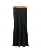 SACRAサクラ）の古着「ACETATE VINTAGE TWILL SKIRT」｜ブラック