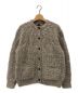 BATONER（バトナ―）の古着「SPREAD ARAN CREW NECK CARDIGAN」｜グレージュ