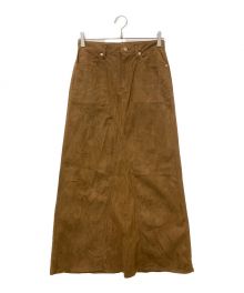 L'appartement（アパルトモン）の古着「Artificial Leather Maxi Skirt」｜ブラウン