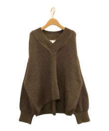 TWINS FLORENCE×L'appartement（ツインズフローレンス×アパルトモン）の古着「V/N KNIT」｜カーキ