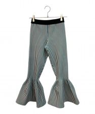 CFCL (シーエフシーエル) HYPHA TIGHT BELL BOTTOM PANTS　ハイファ タイトベルボトムパンツ EMERALD MULTI サイズ:SIZE1 未使用品