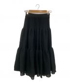 CFCLシーエフシーエル）の古着「CASCADES TIERED SKIRT」｜ブラック