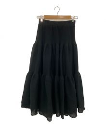 CFCL（シーエフシーエル）の古着「CASCADES TIERED SKIRT」｜ブラック