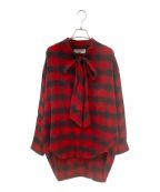 BALENCIAGAバレンシアガ）の古着「TARTAN NEW SWING SHIRT」｜レッド