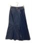 Her lip to（ハーリップトゥ）の古着「Pleated Denim-Effect Bit Skirt」｜インディゴ