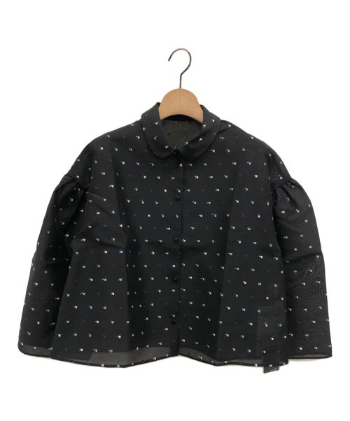 JOIEVE（ジョエブ）JOIEVE (ジョエブ) shower pop blouse ブラック サイズ:38の古着・服飾アイテム