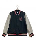 Champion REVERSE WEAVEチャンピオン リバース ウィーブ）の古着「LETTERMANS JACKET」｜ブラック