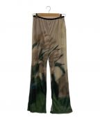 Ameriアメリ）の古着「SHEER FLOWERBASE PRINT PANTS」｜ベージュ