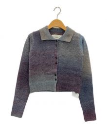 TODAYFUL（トゥデイフル）の古着「Gradation Knit Shirts」｜パープル×グレー