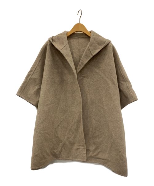 Nala（ナラ）Nala (ナラ) Wool cape coat ベージュ サイズ:FREEの古着・服飾アイテム