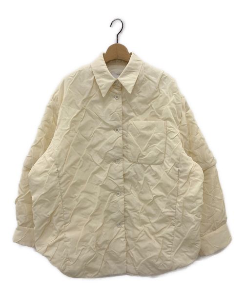 CLANE（クラネ）CLANE (クラネ) PADDED CRUMPLY SHIRT JACKET ホワイト サイズ:1の古着・服飾アイテム