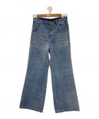 Spick and Spanスピックアンドスパン）の古着「51/2 FLARE-LINE STUDS DENIM」｜ブルー