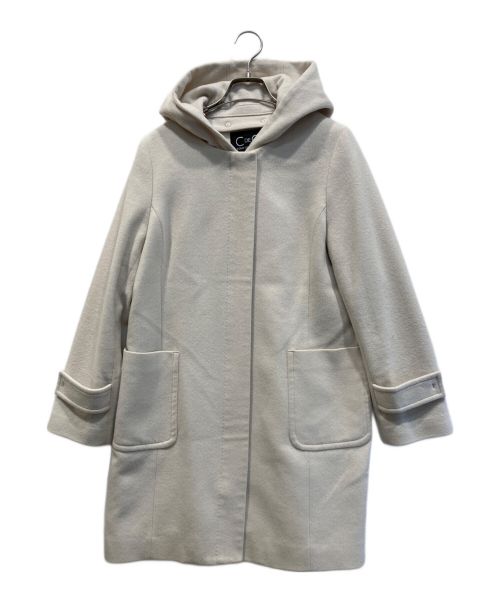 COUP DE CHANCE（クードシャンス）COUP DE CHANCE (クードシャンス) 2WAYフーデットコート ベージュ サイズ:40の古着・服飾アイテム