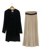 Ameriアメリ）の古着「MANY WAY LAYERED PLEATS DRESS」｜ブラック