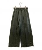 SACRAサクラ）の古着「TRIACE SATIN PANTS」｜カーキ