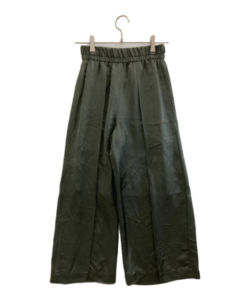 SACRA（サクラ）SACRA (サクラ) TRIACE SATIN PANTS カーキ サイズ:36 未使用品の古着・服飾アイテム