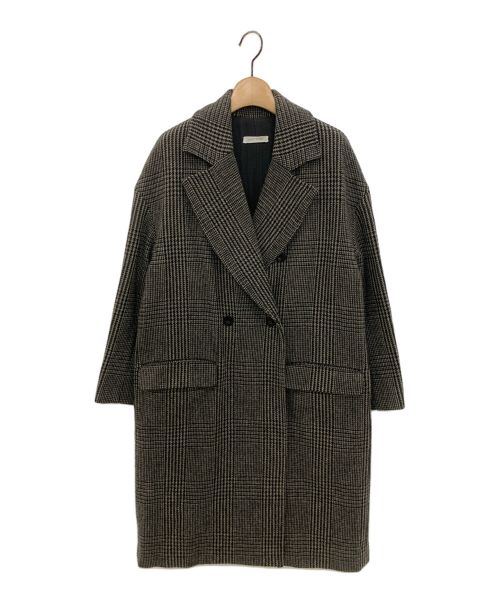 CASA FLINE（カーサフライン）CASA FLINE (カーサフライン) チェックミディアムジャケットコート グレー サイズ:Fの古着・服飾アイテム