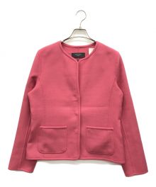 WEEKEND Max Mara（ウィークエンド マックスマーラ）の古着「ノーカラージャケット」｜レッド