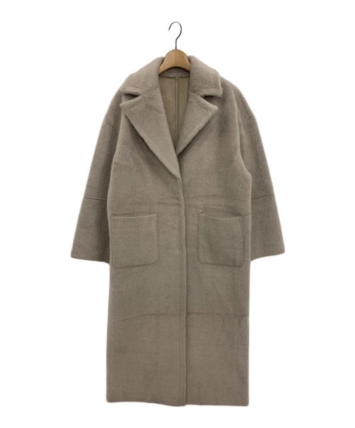 Ameri（アメリ）AMERI (アメリ) BLANKET LIKE FAKE MOUTON COAT ベージュ サイズ:Fの古着・服飾アイテム