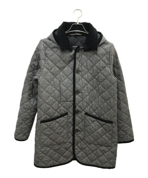 MACKINTOSH（マッキントッシュ）MACKINTOSH (マッキントッシュ) グレンチェックキルティングコート ブラック サイズ:38の古着・服飾アイテム