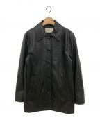 TODAYFULトゥデイフル）の古着「Ecoleather Soutiencollar Jacket」｜ブラック