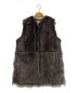 ADAWAS（アダワス）の古着「FUR GILET 」｜グレー