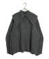 BLACK by moussy（ブラックバイマウジー）の古着「cape collar knit tops」｜グレー