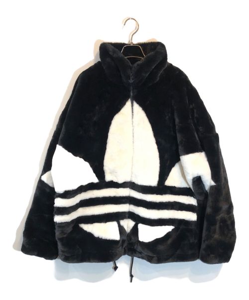 adidas Originals（アディダスオリジナル）adidas Originals (アディダスオリジナル) emmi (エミ) Fur Jacket ブラック サイズ:SIZE 2XOの古着・服飾アイテム