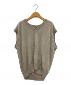 AURALEEオーラリー）の古着「SUPER FINE CASHMERE SILK KNIT VEST」｜ベージュ