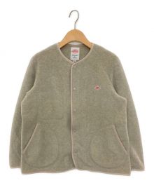 DANTON（ダントン）の古着「FLEECE COLLARLESS JACKET」｜グレー