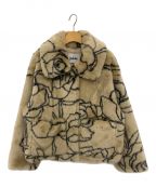 Jakkeジャッキー）の古着「Traci Faux Fur Floral Lines」｜ベージュ