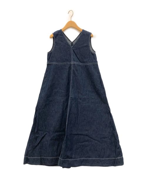 Spick and Span（スピックアンドスパン）Spick and Span (スピックアンドスパン) テントラインV/Nワンピース インディゴ サイズ:-の古着・服飾アイテム