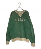 SAINT MICHAELセントマイケル）の古着「SWEAT SHIRT / FELT」｜グリーン