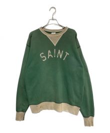 SAINT MICHAEL（セントマイケル）の古着「SWEAT SHIRT / FELT」｜グリーン