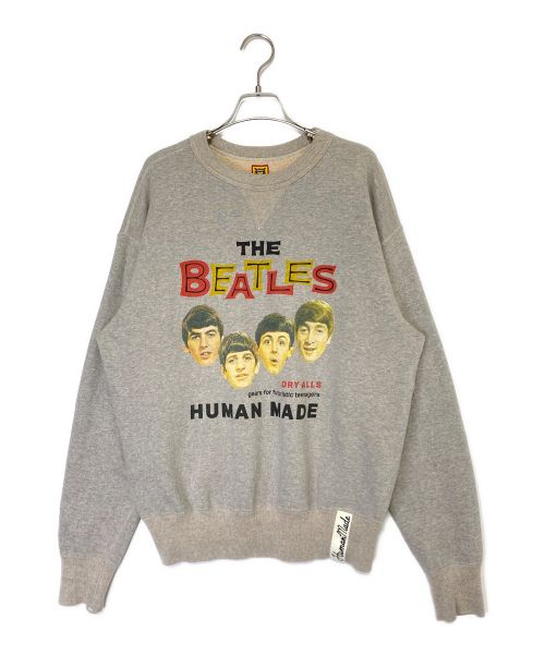 HUMAN MADE（ヒューマンメイド）HUMAN MADE (ヒューマンメイド) THE BEATLES (ビートルズ) BEATLES SWEATSHIRT（ビートルズスウェットシャツ） グレー サイズ:Lの古着・服飾アイテム