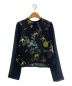 mame kurogouchi（マメクロゴウチ）の古着「Floral Lame Printed Tops」｜ネイビー