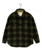 READYMADEレディメイド）の古着「Blanket Check Shirt（ブランケット チェック シャツ）」｜オリーブ