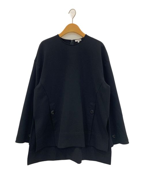 ENFOLD（エンフォルド）ENFOLD (エンフォルド) TWO-WAY-SLEEVE PULLOVER ブラック サイズ:38の古着・服飾アイテム