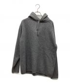 BATONERバトナ―）の古着「FLEECE WOOL HOODIE」｜グレー