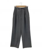 CLANEクラネ）の古着「BASIC TUCK PANTS」｜グレー