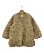 Eaphiエフィ）の古着「leaf pattern 2way quilting coat」｜ベージュ